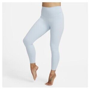 Women's Nike Zenvy Gentle Support High Rise 7/8 Leggings Light Blue Medium